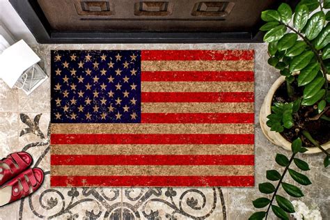 us flag doormat